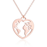Necklace Love World Ladies Stainless Steel – Jewelry Gift Ideas — 4