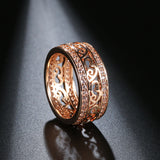 Natural Zircon Ring Female Double Row Micro Wax Inlaid – Gifts for Her — 1