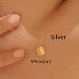 Minimalist Carved Name Pendant Necklace – Jewelry Gift Ideas — 7