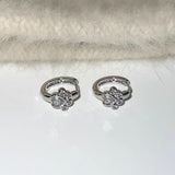 Female Diamond Studded Love Cat Foot Earrings – Gifts for Her — 3