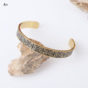 Simple Retro Viking Totem Rune Open Bracelet Men – Jewelry Gift Ideas — 3