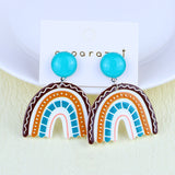 Cartoon Rainbow Contrast Color Acrylic Stud Earrings – Stylish Gifts — 5