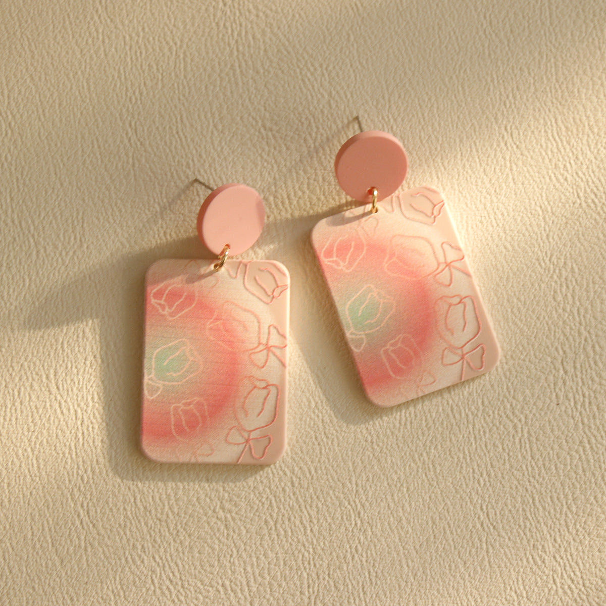 Ins Wind Color Design Girl Cute Simple Earrings – Gifts for Kids — 1