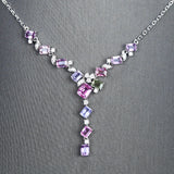 Lavender Diamond Tourmaline Set Chain – Meaningful Gifts — 5
