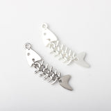 Creative Alloy Fishbone Small Pendant Diy – Jewelry Gift Ideas — 8
