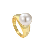 Geometric Round Pearl Simplicity Fashion Ring – Stylish Gifts — 4