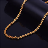 4MM Twist Rope Twist Copper Necklace – Jewelry Gift Ideas — 9