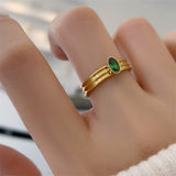 Women's Retro Double-layer Lvzuan Ring – Gifts for Her — 13