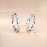 S999 Pure Silver Glacier Couples Openings Couple Rings – Stylish Gifts — 4