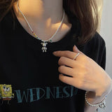 Sterling Silver Rainbow Ball Bear Necklace – Jewelry Gift Ideas — 3