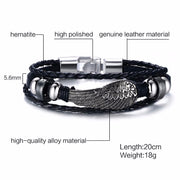Alloy lucky figure 8 leather bracelet – Jewelry Gift Ideas — 20