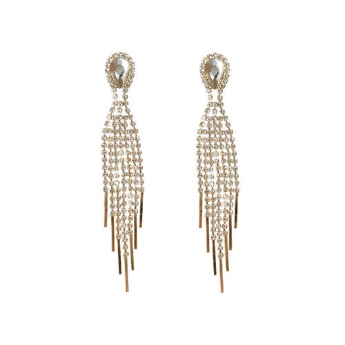 Bride With Rhinestone Earrings Super Flash Long – Gifts for Couples — 1