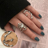 Women's Korean-style Retro Exaggerated Geometry Ring – Stylish Gifts — 10