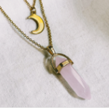 Moon Hexagonal Column Pendant – Jewelry Gift Ideas — 11