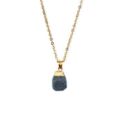 Cut Natural Necklace With Original Stone Pendant – Jewelry Gift Ideas — 16