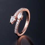 Simple And Exquisite Water Drop Zircon Ring – Holiday Gift Ideas — 6