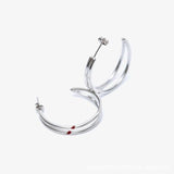 Silver Ring Shaped Earrings Female – Gifts for Her — 3