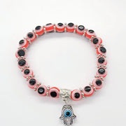 Blue Eye Beads Lucky Hand Of Fatima Bracelet – Jewelry Gift Ideas — 4