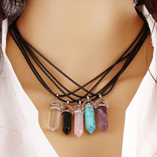 Hexagon natural stone necklace – Jewelry Gift Ideas — 1