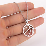 Games stainless steel volleyball necklace – Jewelry Gift Ideas — 5