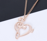 Fashion Love Note Necklace Hollow Hollow Note – Jewelry Gift Ideas — 3