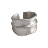 S925 Silver Irregular Bump Matte Brushed Ring – Practical Gifts — 5
