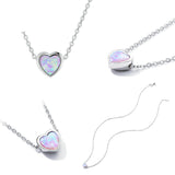 Opal Love Necklace Female Shining Texture Opal – Jewelry Gift Ideas — 4