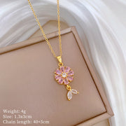Necklace And Earrings Suite Light Luxury Full – Jewelry Gift Ideas — 6