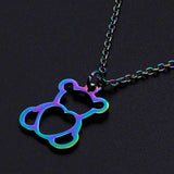 Fashion Color Bear Stainless Steel Pendant – Jewelry Gift Ideas — 3