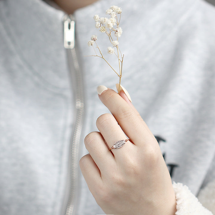 Natural Cordierite Reversed Vintage Style Ring – Stylish Gifts — 1