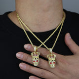 Fashion Crown Skull Pendant Men's Necklace – Jewelry Gift Ideas — 6