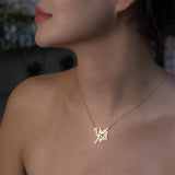 DIY Double Name Letter Stainless Steel Necklace – Jewelry Gift Ideas — 7