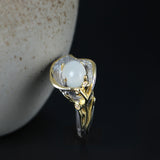 Vintage Country Style Distressed Calla Lily Ring – Stylish Gifts — 4