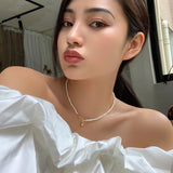 Vintage Pearl Necklace Female Clavicle Chain – Jewelry Gift Ideas — 1