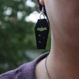 Bat Coffin Earrings Personality Plate Hollowed Out – Birthday Gifts — 7