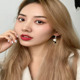 Sterling Silver Pearl Earrings Female Korean – Gifts for Her — 2