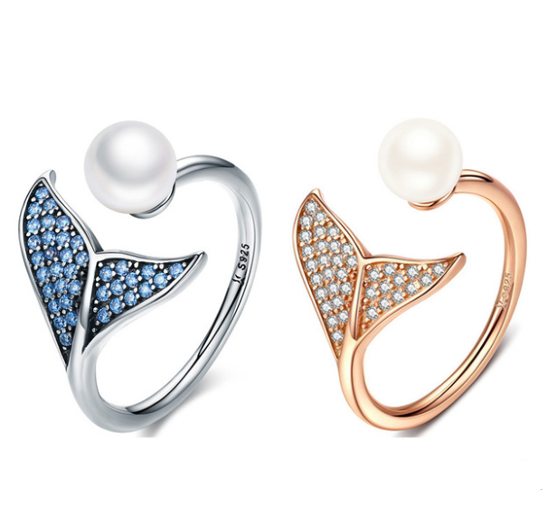 Mermaid Tail Silver Ring – Practical Gifts — 1