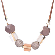 Colored wood pendant necklace – Jewelry Gift Ideas — 7