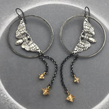 Skull Moth Pendant Earrings For Women – Jewelry Gift Ideas — 3