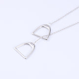 Simple Hollow Horseshoe Geometric Pendant – Jewelry Gift Ideas — 2