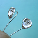 Silver Plated Sun Flower Earrings – Birthday Gifts — 2