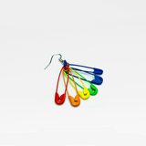Six Color Trendy Rainbow Pin Earrings – Gift Ideas — 5