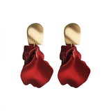 Rose tassel silver needle earrings – Gift Ideas — 3