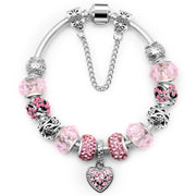 European style alloy bead crystal bracelet – Stylish Gifts — 1
