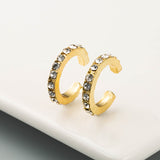 Simple C- Shaped Alloy Diamond Non-pierced Ears Ear – Stylish Gifts — 8