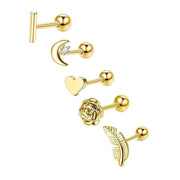 Geometric Stainless Steel Zircon Earrings – Stylish Gifts — 8