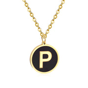 Golden English alphabet pendant – Jewelry Gift Ideas — 16