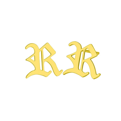 Ancient English Alphabet Stainless Steel Earrings – Thoughtful Gifts — 2