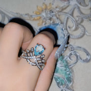 Vintage Colored Gemstone Pear Drop Ring – Surprise Gifts — 2