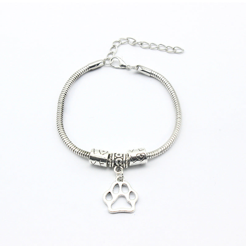 Animal Charm Alloy Dog Paw Bracelet – Jewelry Gift Ideas — 1